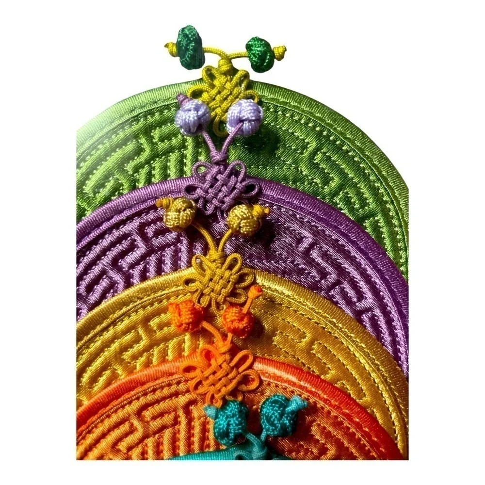 Hand made Korean tea coasters 5 new